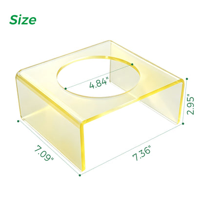 AIMOLLY  3-color acrylic high-rise dog/cat feeder. High-rise dog/cat feeder. Perfect for cats and puppies. Model: AML-PE25-0014/15/16