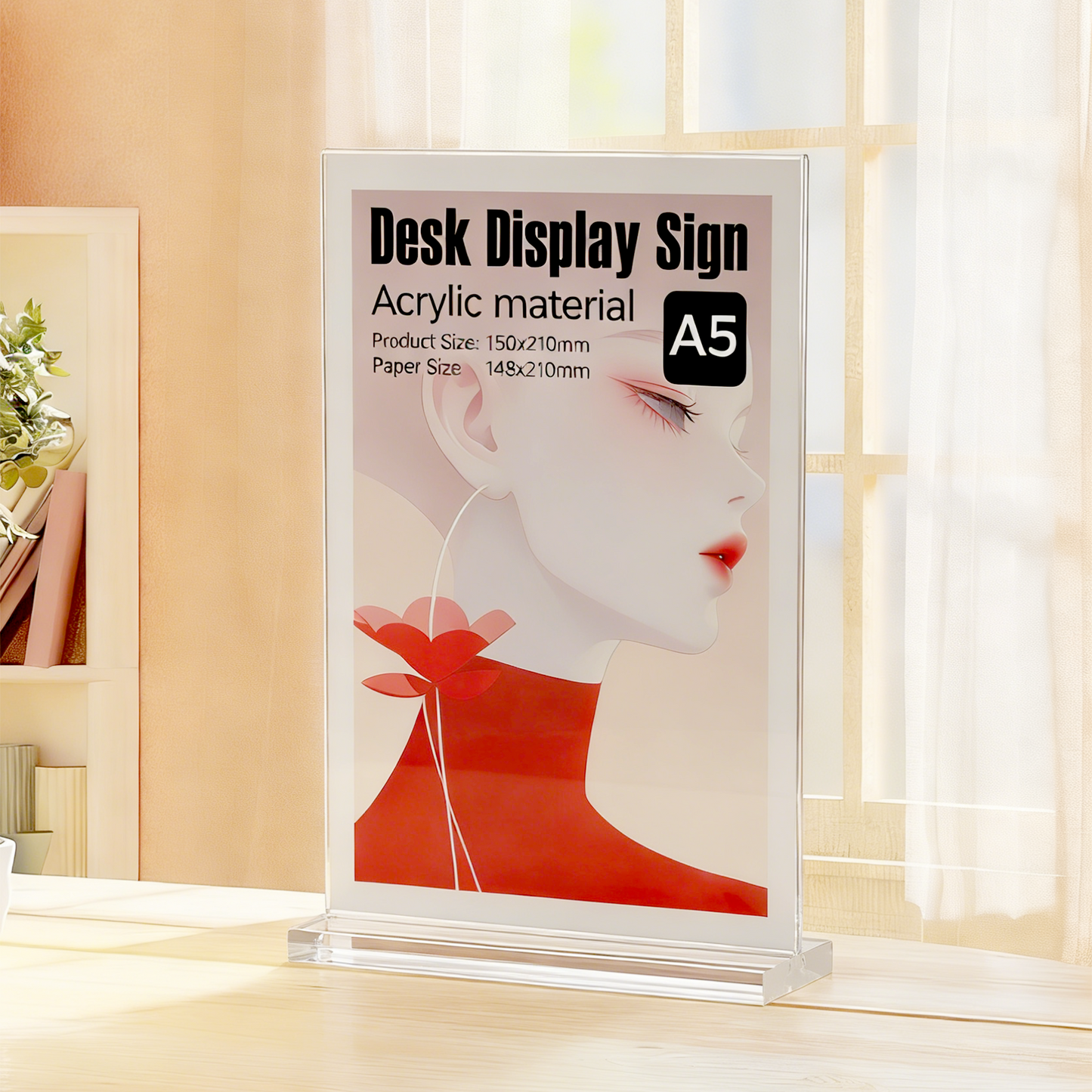 Clear Acrylic A5  Table Tent