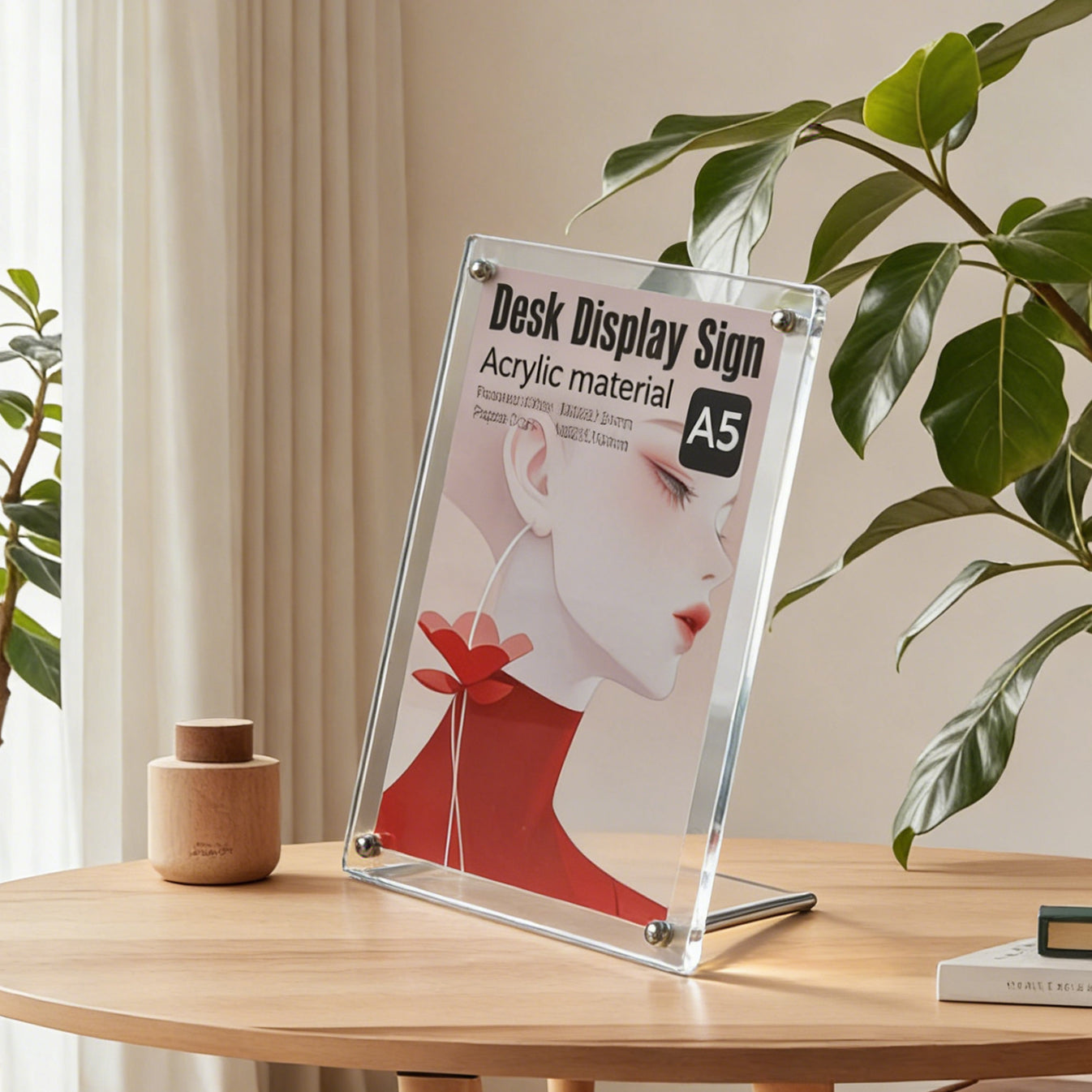 Clear Acrylic A4/A5 Magnetic Kickstand Tent
