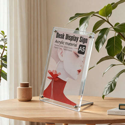 Clear Acrylic A4/A5 Magnetic Kickstand Tent