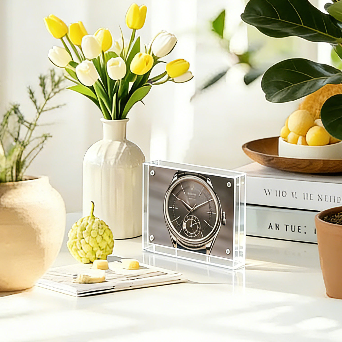 Clear Acrylic Desktop Photo Frame