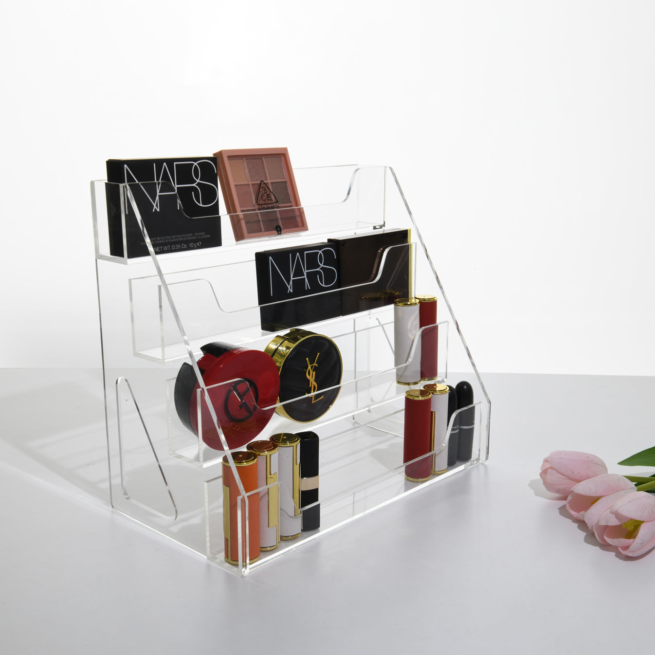 Clear Acrylic  Trapezoidal storage box