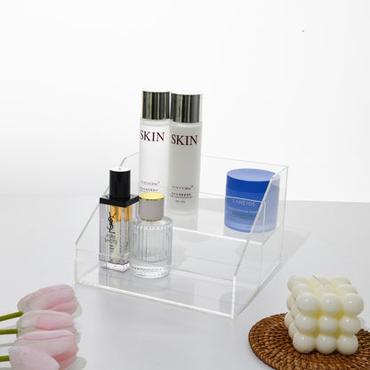 Clear Acrylic Trapezoidal storage box