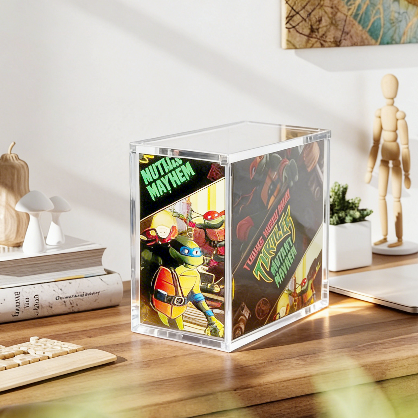 AIMOLLY - Transparent Acrylic Magnetic Display Box - Balanced Treasure Box (Premium Acrylic Display Protection Box, Model: AML-HO25-0028)