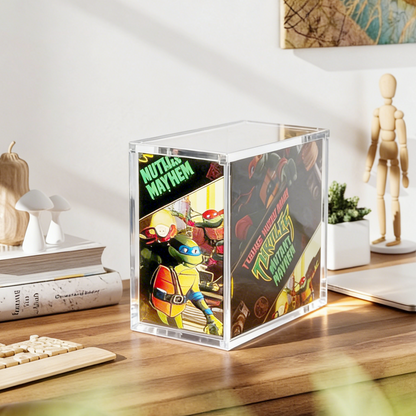 AIMOLLY - Transparent Acrylic Magnetic Display Box - Balanced Treasure Box (Premium Acrylic Display Protection Box, Model: AML-HO25-0028)
