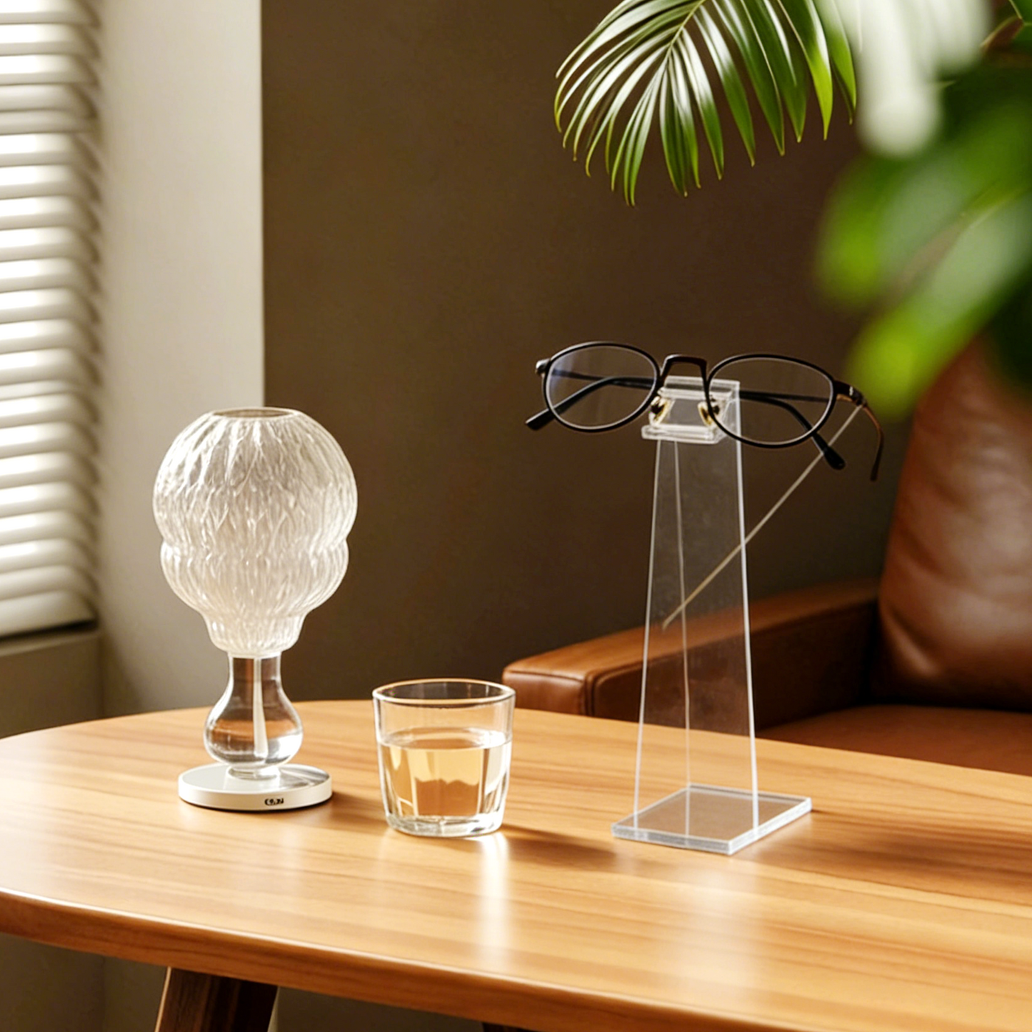 AIMOLLY - Clear Acrylic Eyeglass Frame,Acrylic Glasses Organizer & ShowCase - Clear Sunglasses Holder Stand for Retail Store Display, Desktop Storage (Model: AML-HO25-0027)