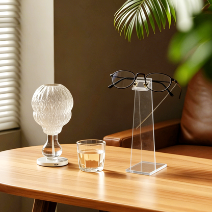 AIMOLLY - Clear Acrylic Eyeglass Frame,Acrylic Glasses Organizer & ShowCase - Clear Sunglasses Holder Stand for Retail Store Display, Desktop Storage (Model: AML-HO25-0027)