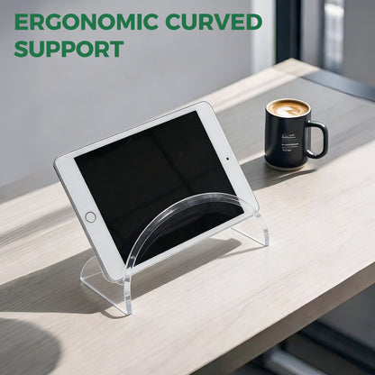 AIMOLLY Laptop Stand, Acrylic Vertical Laptop Acrylic Invisible Desk Laptop Dock Vertical Laptop Computer Rack Space-Saving Storage Device (Model AML-058)