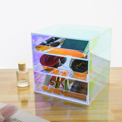 Clear Acrylic Makeup Organizer Set