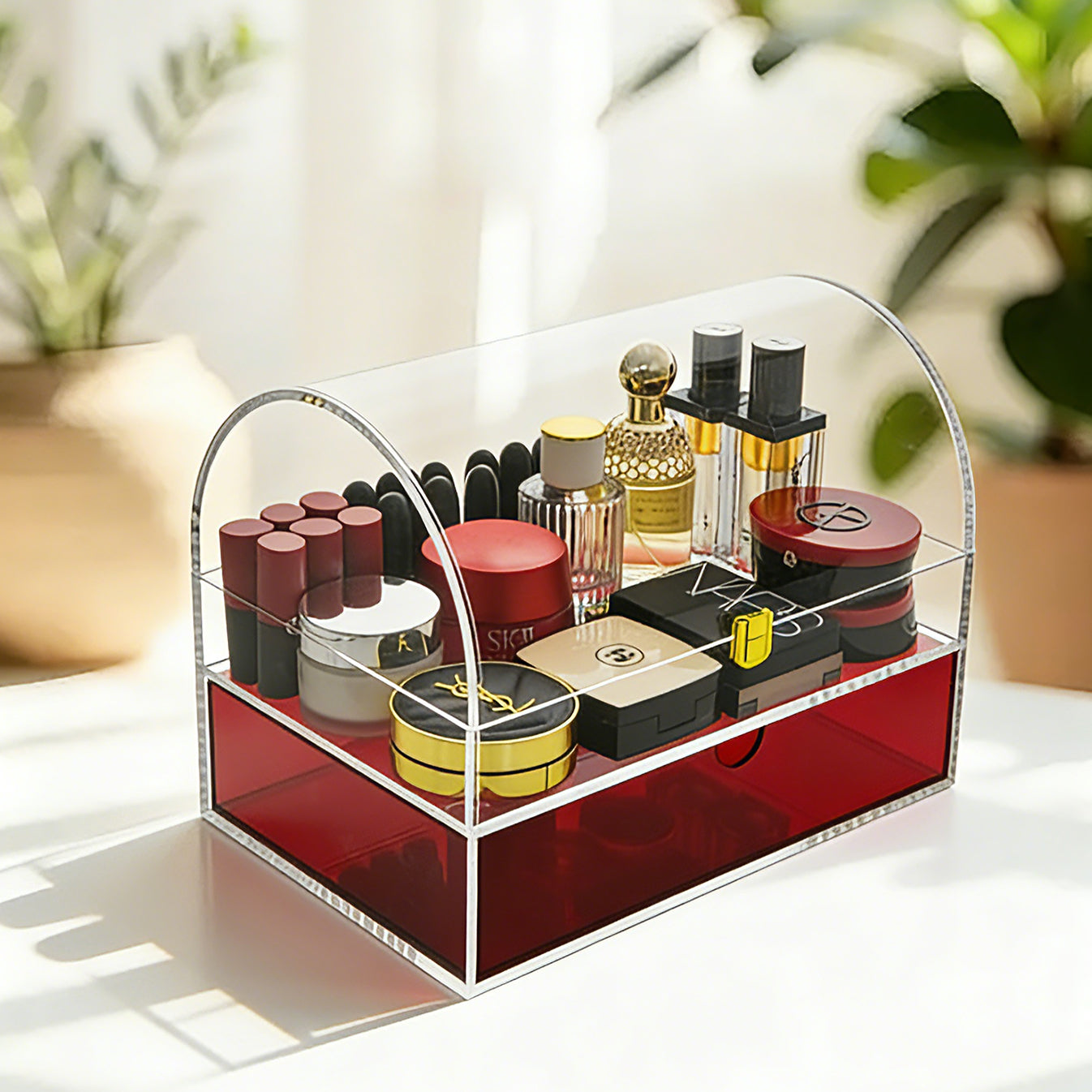 Clear Acrylic Corner Storage Box