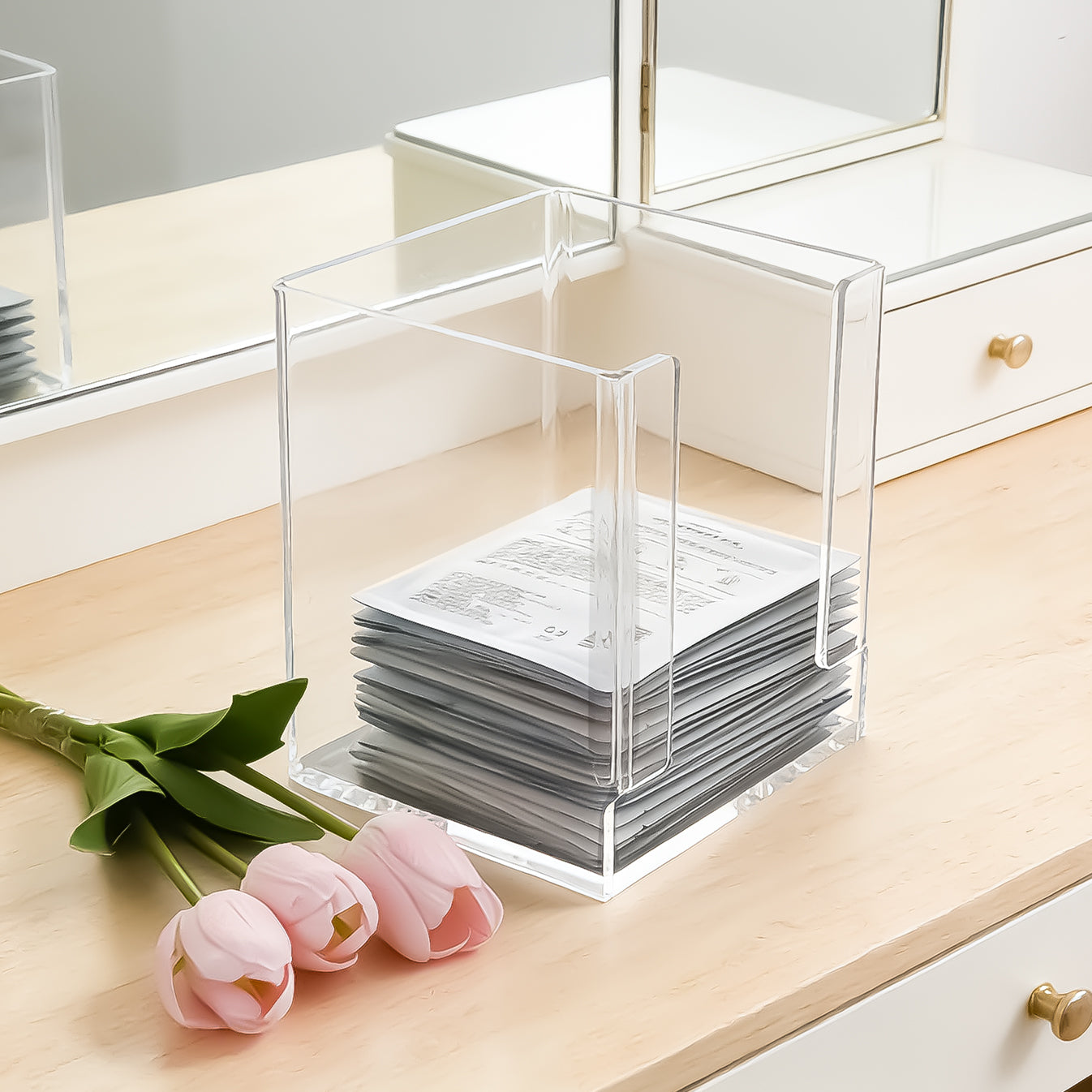 Clear Acrylic Face Mask Organizer