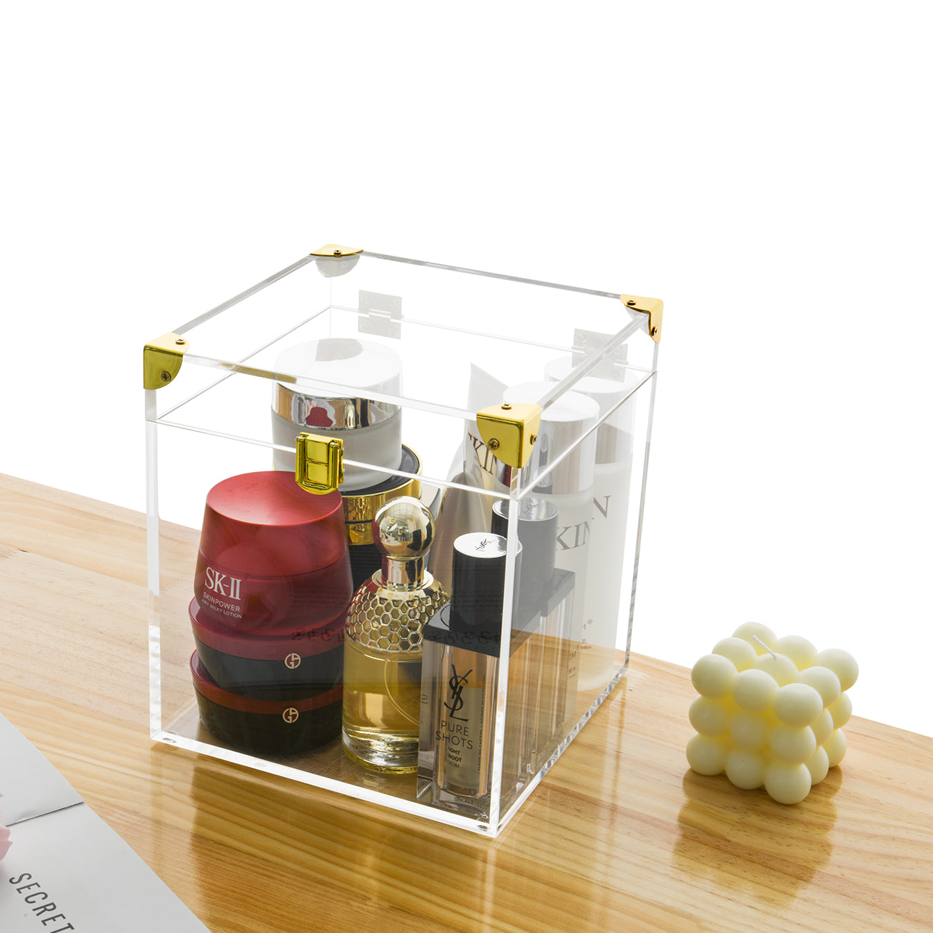 Clear Acrylic Elevated Dog/Cat Feeder