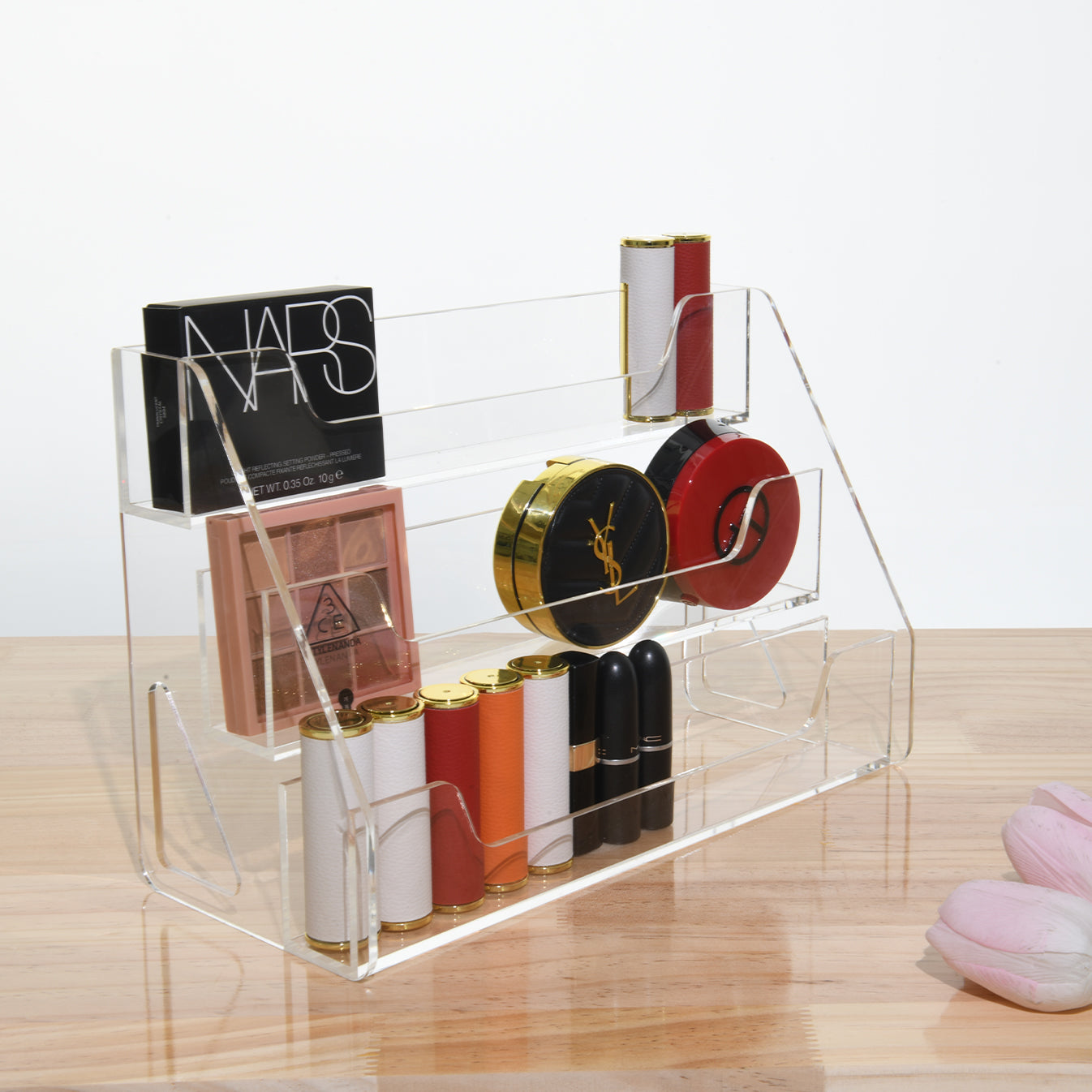 Clear Acrylic  Trapezoidal storage box