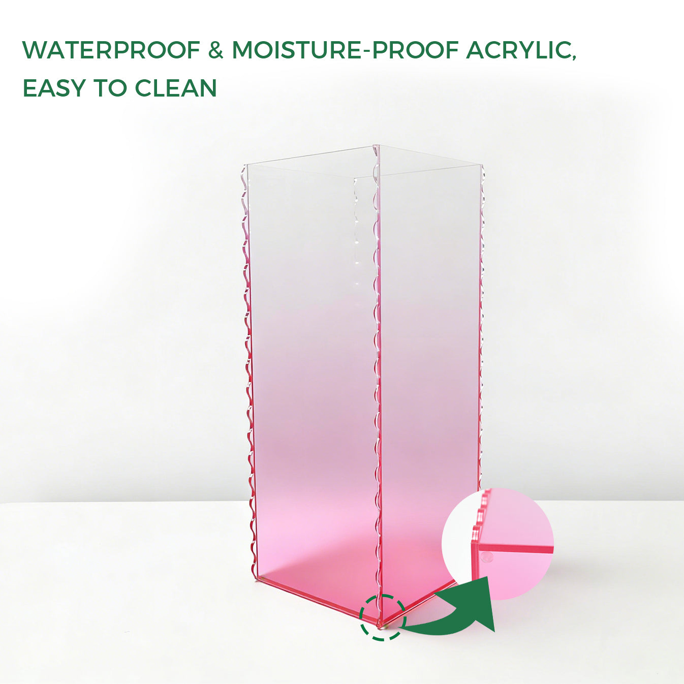 Clear Acrylic Gradient Umbrella Holder