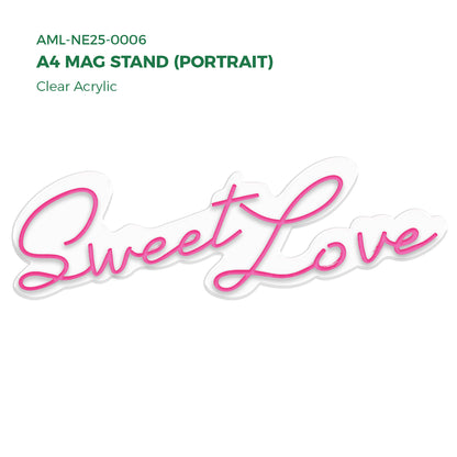 Clear Acrylic A4 Mag Stand (Portrait)