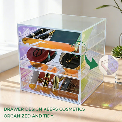 Clear Acrylic Makeup Organizer Set