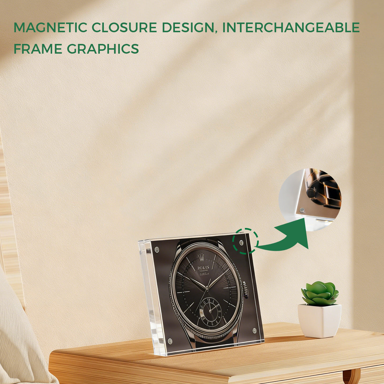 Clear Acrylic Desktop Photo Frame