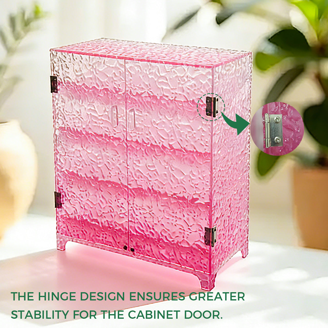 Clear Acrylic Gradient Ripple Storage Box