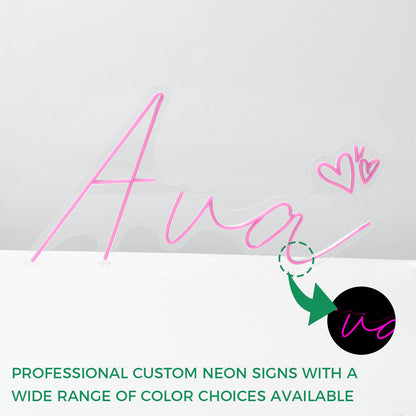 Clear Acrylic LED Neon Hand Sign