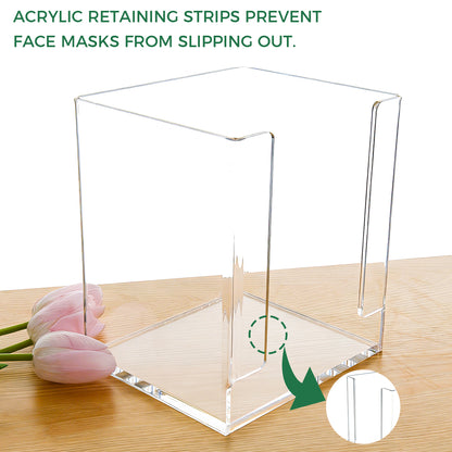 Clear Acrylic Face Mask Organizer