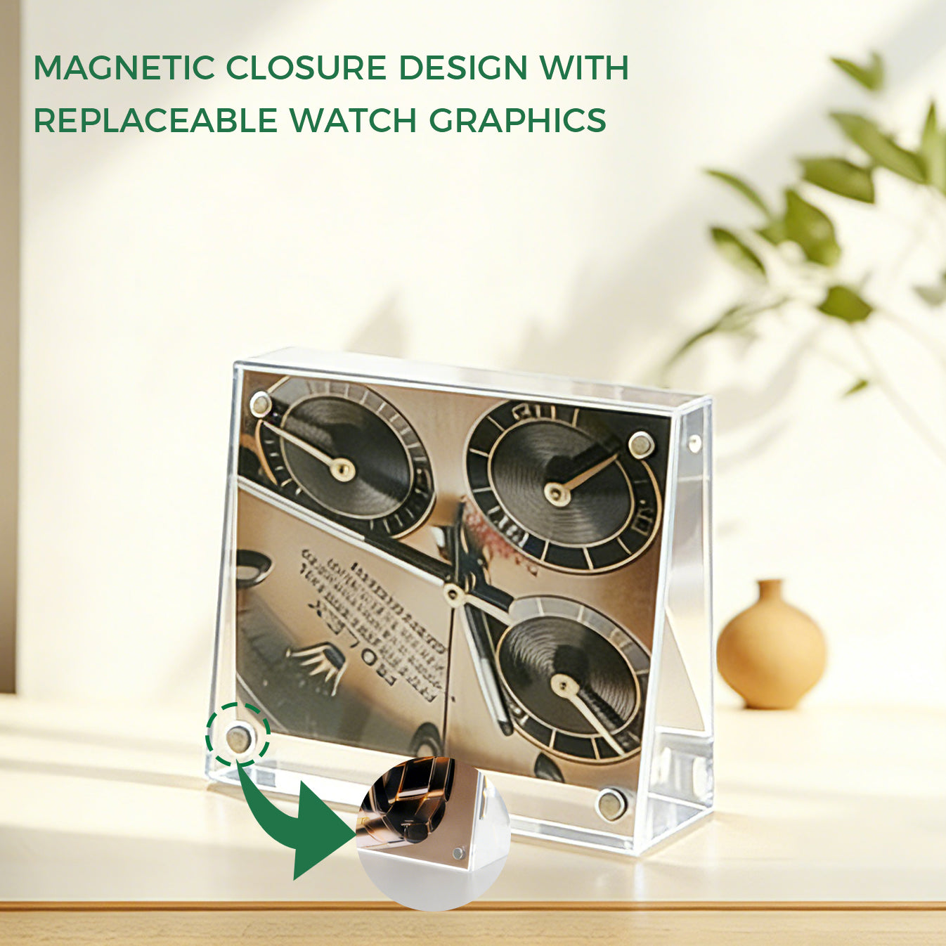 Clear Acrylic Watch Display Stand, (30mmT)