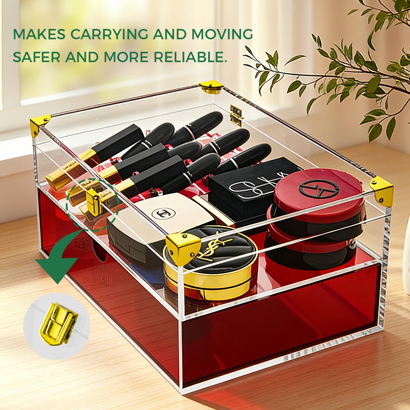Clear Acrylic Corner Storage Box