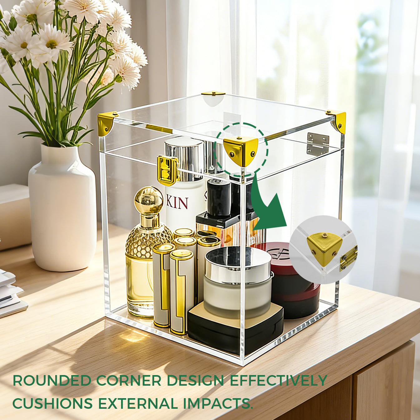 Clear Acrylic Elevated Dog/Cat Feeder
