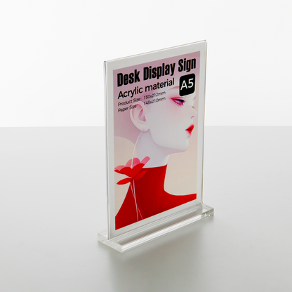 Clear Acrylic A5  Table Tent
