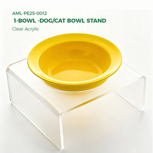 AIMOLLY acrylic  Elevated Dog/Cat Feeder， Elevated Dog/Cat Feeder，AML-PE25-0012/13