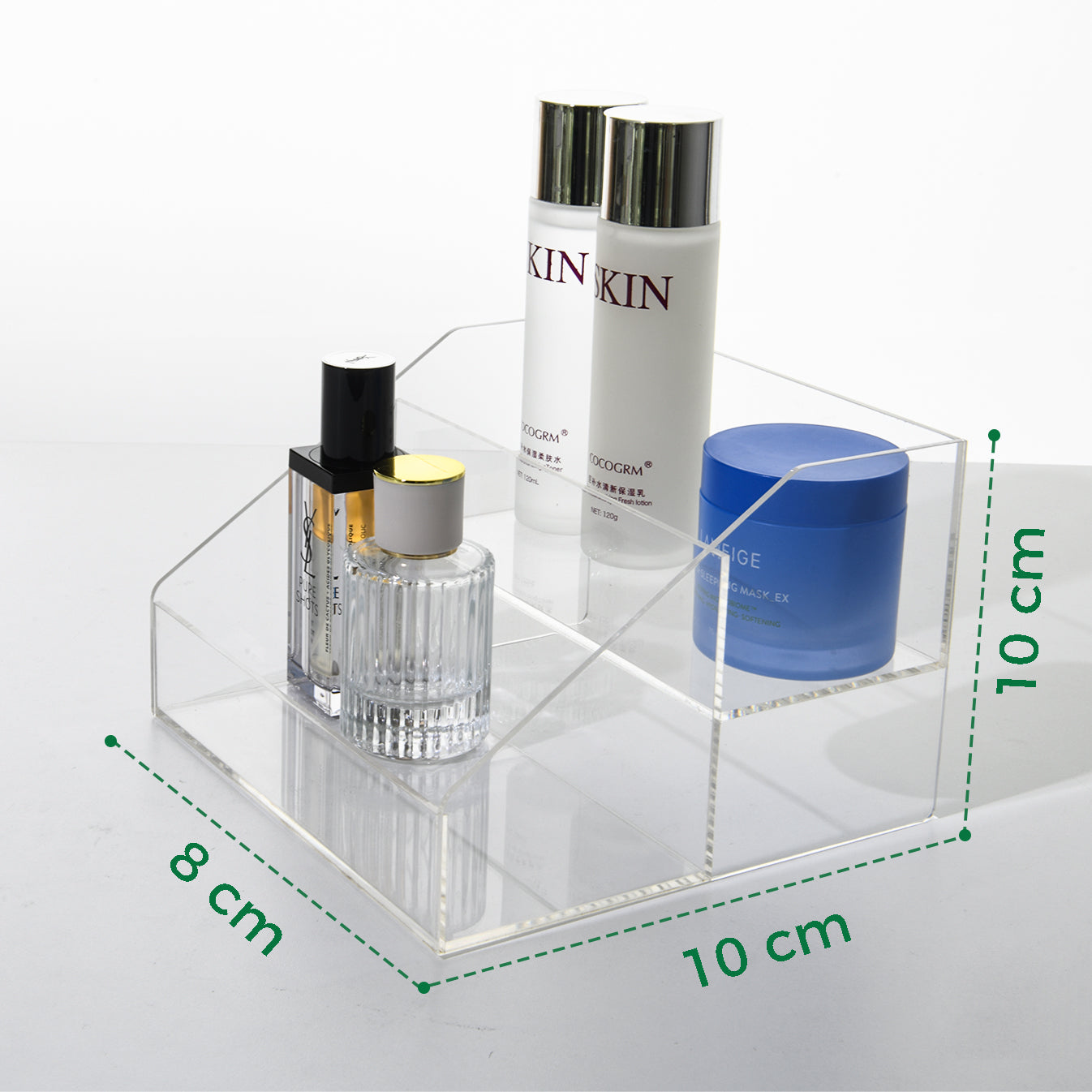 Clear Acrylic Trapezoidal storage box