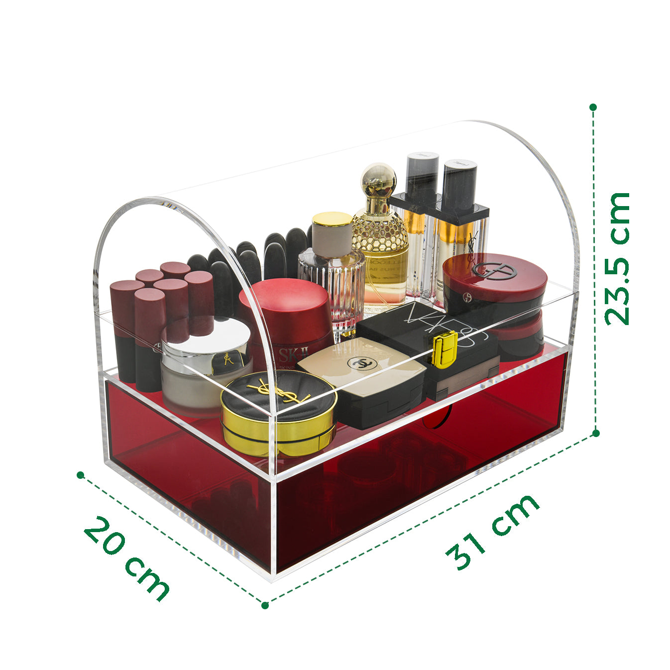 Clear Acrylic Corner Storage Box
