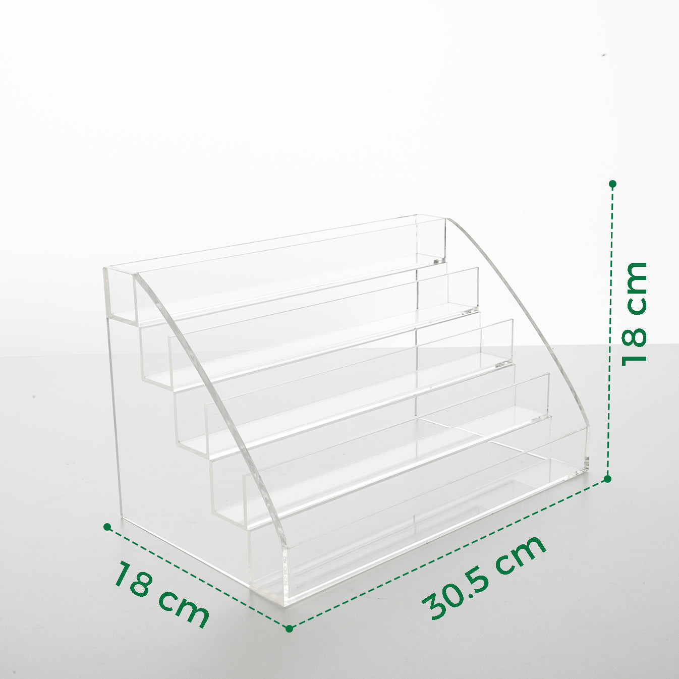 Clear Acrylic  Trapezoidal storage box