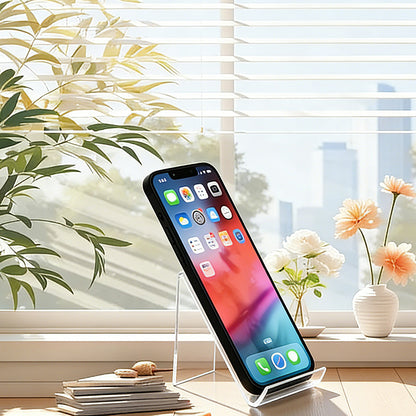 Clear Acrylic Triangular Phone Stand
