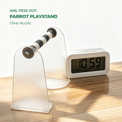 Clear Acrylic Bird perching stand