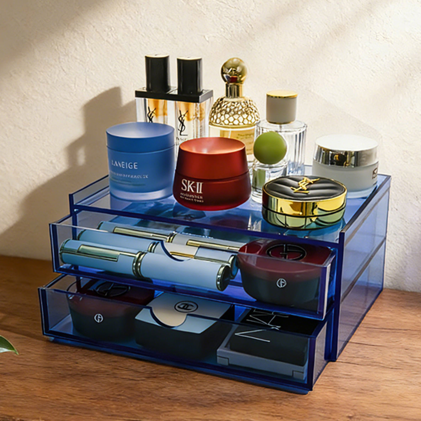 Clear Acrylic Drawer Makeup Organizer