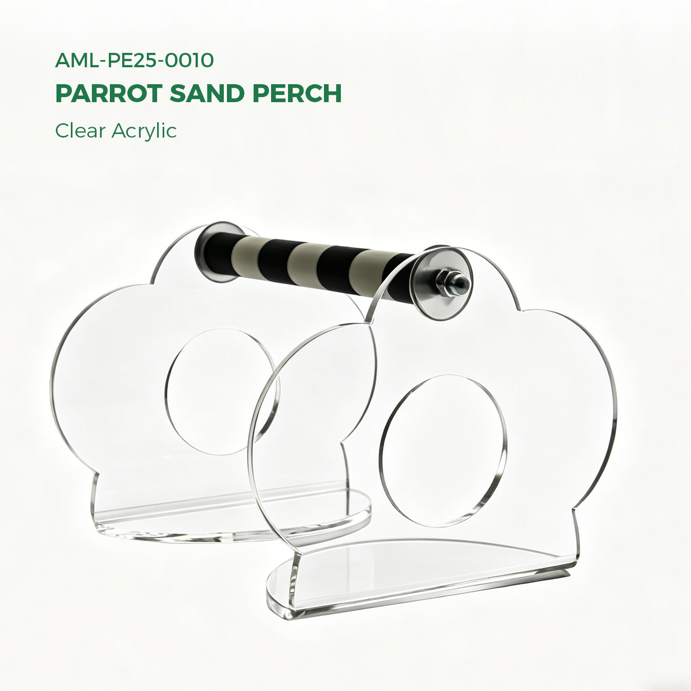 Clear Acrylic Bird perching stand