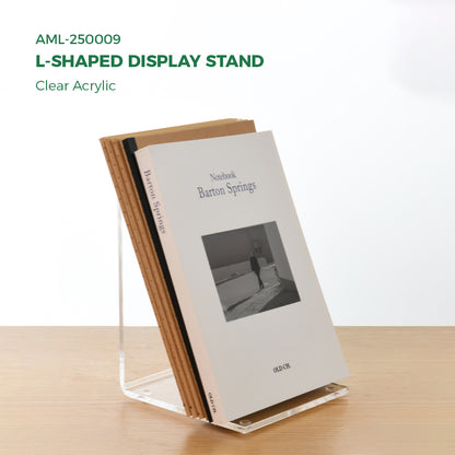 AIMOLLY transparent acrylic book display rack, book organizing rack, used for new book release, display of magazines, books,CDs, etc.(Model AML-009/010)