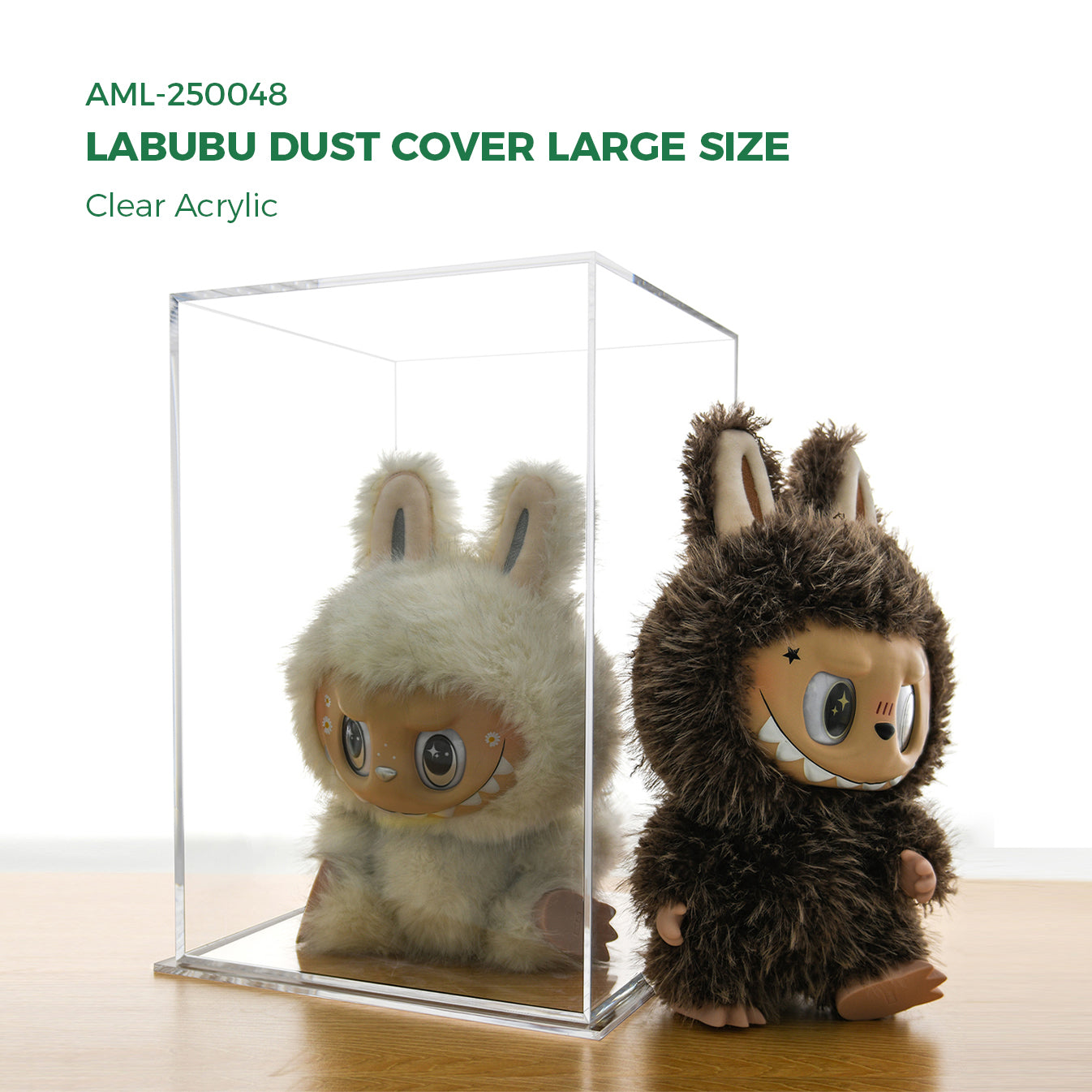 AIMOLLY highly transparent acrylic figurines, clay, dolls, figurines, building blocks, basketballs and other dust covers/storage boxes/display boxes.(Model AML-047/048)