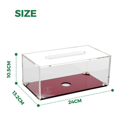 AIMOLLY Clear Acrylic Tissue Box for Office & Home Desktop Storage（AML-HO25-0005）