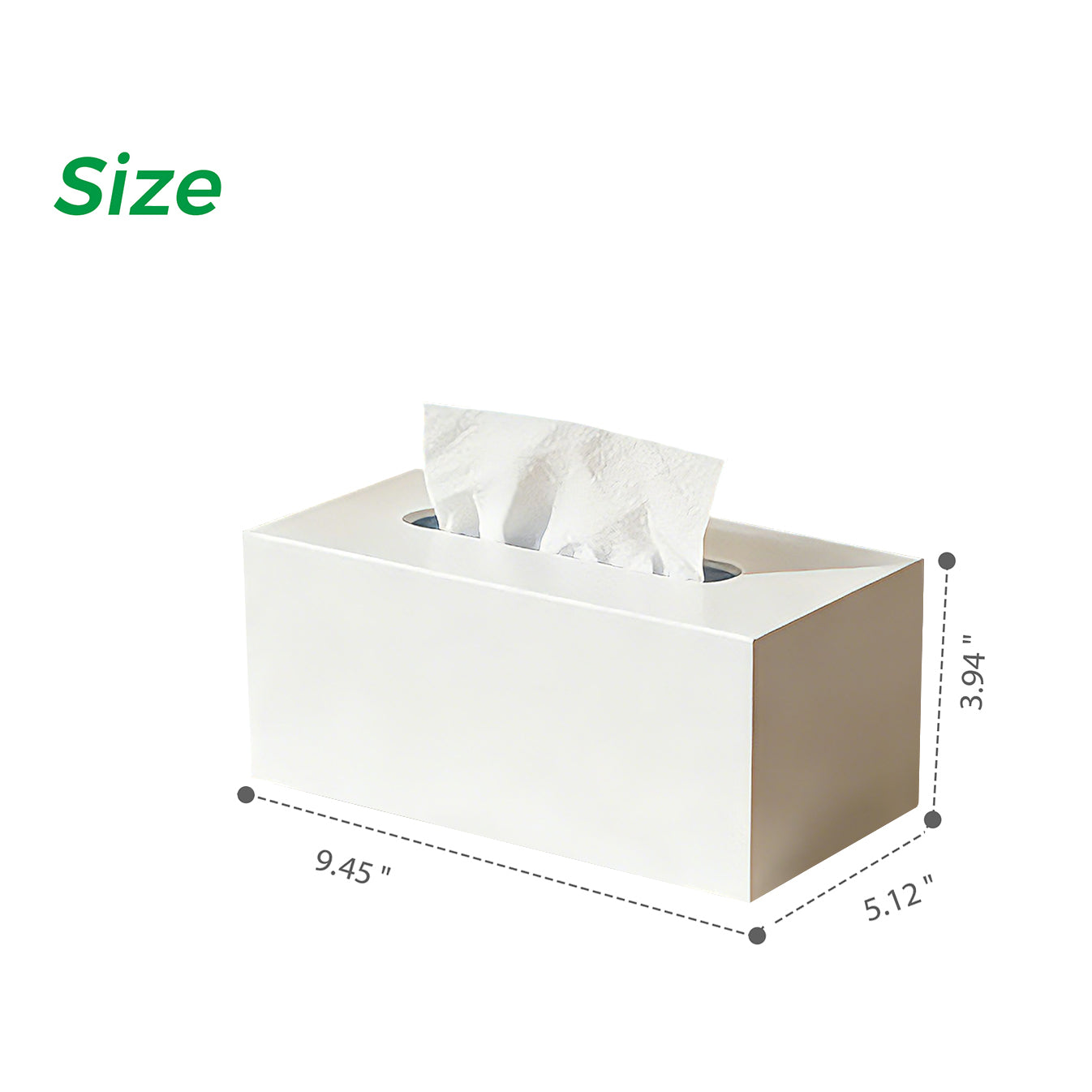 AIMOLLY High-Quality Acrylic Paper Towel Holder - Multi-functional Facial Towel Storage Box (Model: AML-HO25-0009-0010)