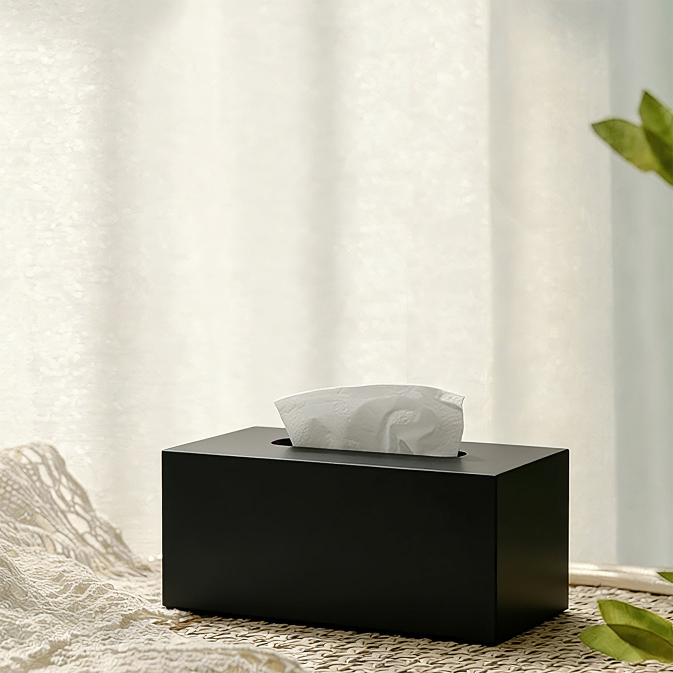 AIMOLLY High-Quality Acrylic Paper Towel Holder - Multi-functional Facial Towel Storage Box (Model: AML-HO25-0009-0010)