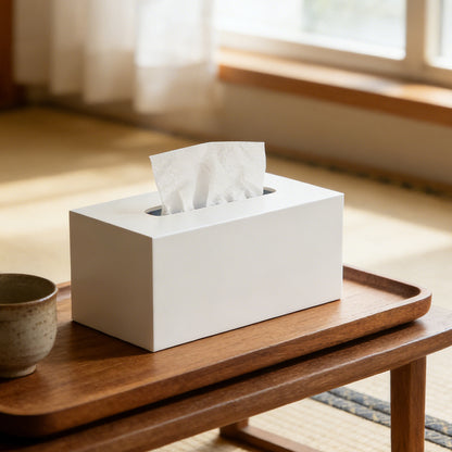 AIMOLLY High-Quality Acrylic Paper Towel Holder - Multi-functional Facial Towel Storage Box (Model: AML-HO25-0009-0010)