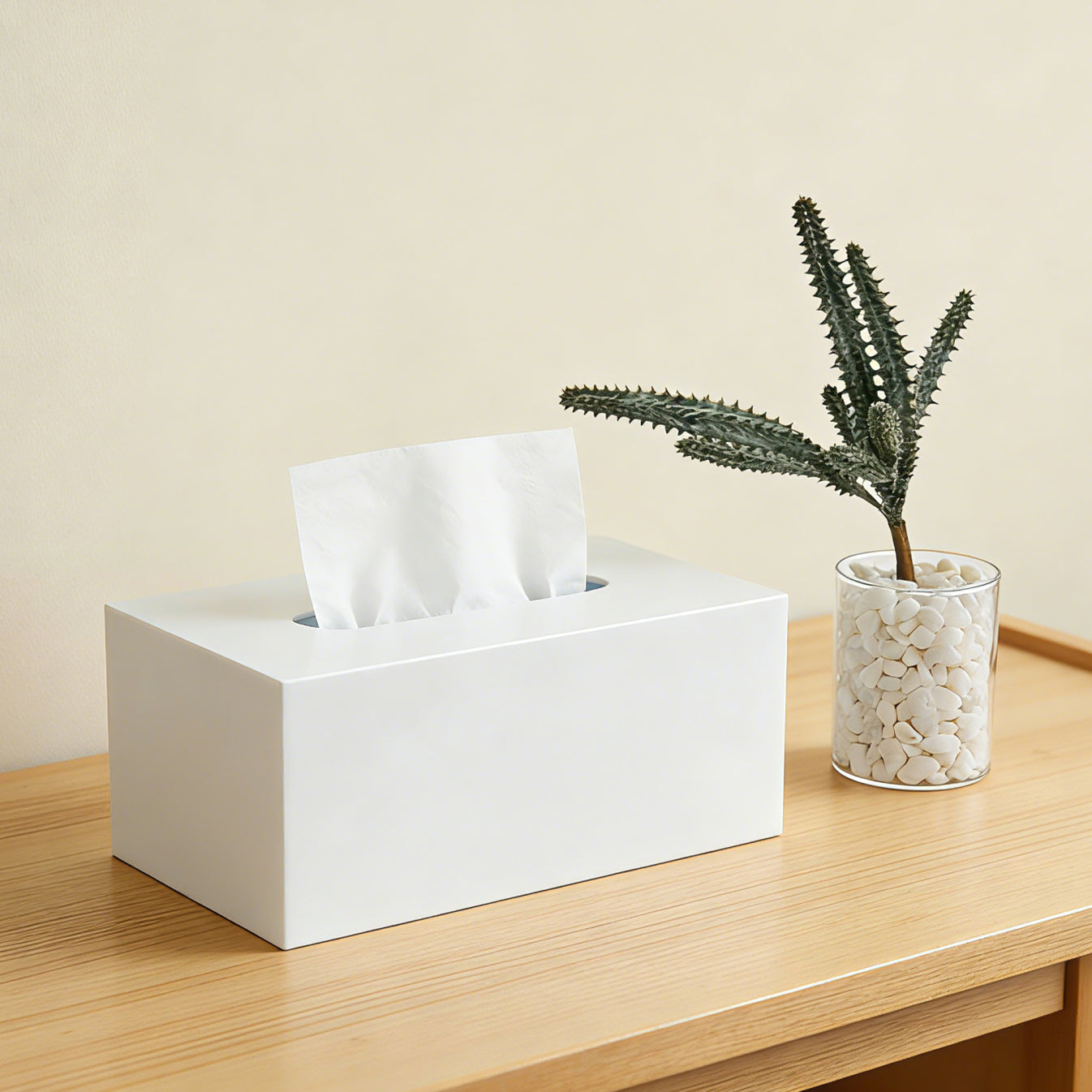 AIMOLLY High-Quality Acrylic Paper Towel Holder - Multi-functional Facial Towel Storage Box (Model: AML-HO25-0009-0010)