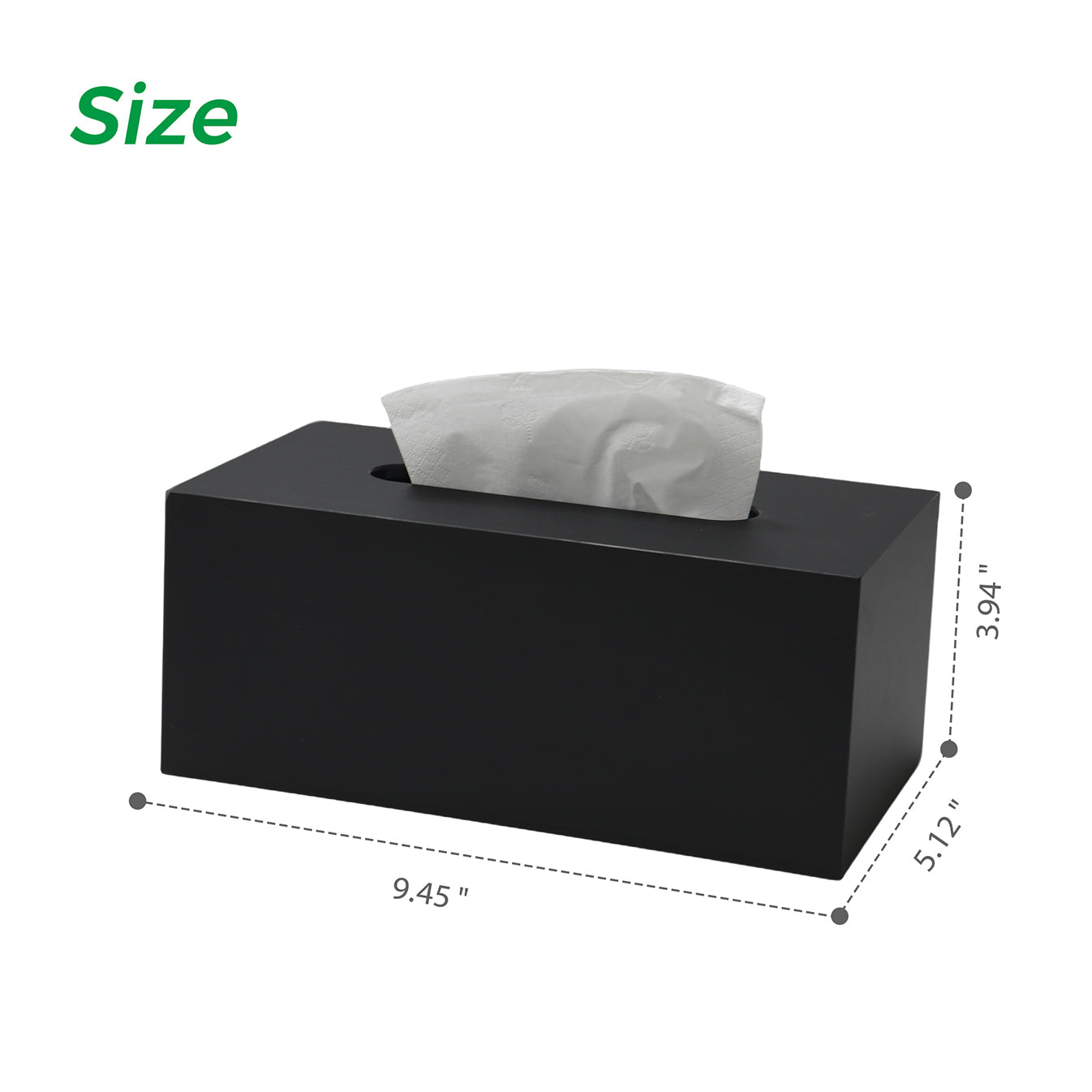 AIMOLLY High-Quality Acrylic Paper Towel Holder - Multi-functional Facial Towel Storage Box (Model: AML-HO25-0009-0010)