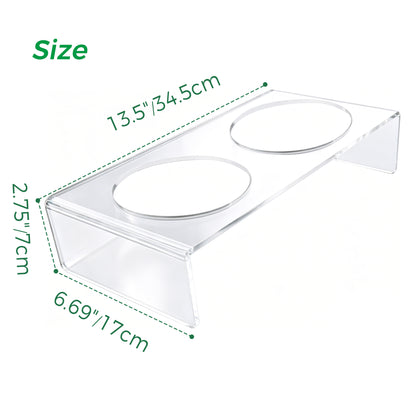 AIMOLLY acrylic  Elevated Dog/Cat Feeder， Elevated Dog/Cat Feeder，AML-PE25-0012/13